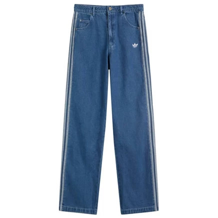 спортивные брюки adidas Adicolor Denim в 3 полосы indigo denim