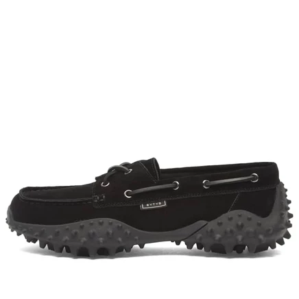 Мужские топсайдеры Eytys Mistral из замши, черные