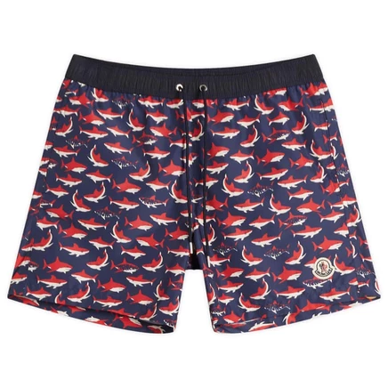 Мужские пляжные шорты Moncler Printed, разноцветные
