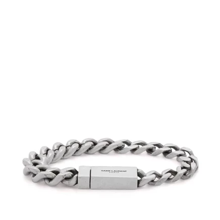 Мужской браслет Saint Laurent Chunky Chain, серебристый