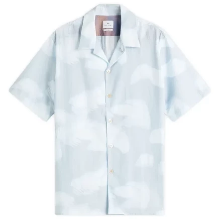 Мужская рубашка Paul Smith Feather Print Vacation, синяя