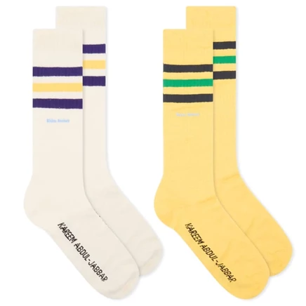 Мужские носки adidas x Wales Bonner Jabbar, бело-желтые