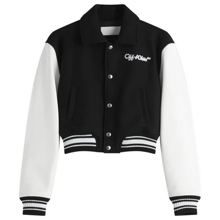Мужская куртка-бомбер Off-White WO, черно-белая