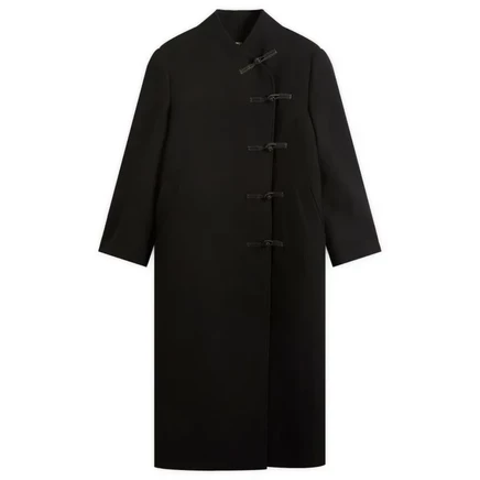 Женское пальто Róhe Mandarin Wool, черное