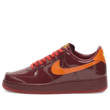 Мужские кроссовки Nike Air Force 1 Low, красно-золотые