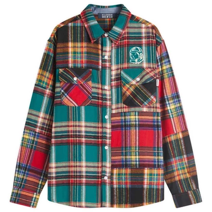 Мужская рубашка Billionaire Boys Club Patchwork, клетчатая