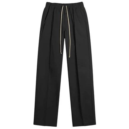 Плотные хлопчатобумажные поплиновые брюки Dietrich на завязках от Rick Owens black