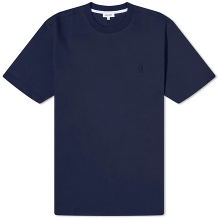 Мужская футболка Norse Projects Johannes N, темно-синяя