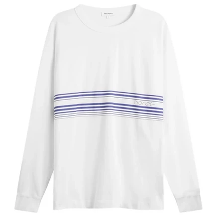 Мужской лонгслив Norse Projects Loften Nautical, белый
