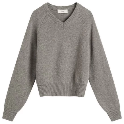 Мужской свитер Dunst V-Neck, серый меланж