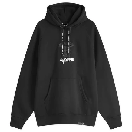 Толстовка с капюшоном и нагрудным значком AAPE Croc