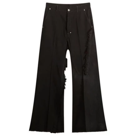 Мужские джинсы Rick Owens Joris Coated, черные