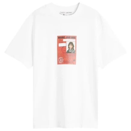 Мужская футболка A.P.C. x Marc Jacobs The Card, белая