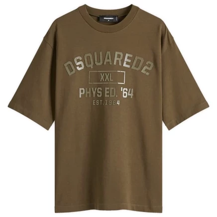 Мужская футболка DSquared2 Phys Ed, зеленая