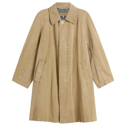 Женское пальто MM6 Maison Margiela с покрытием, песочное