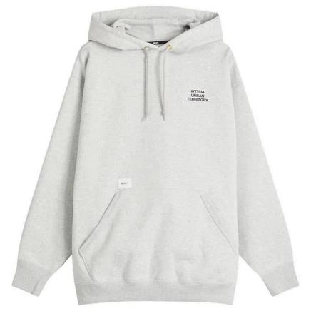 Толстовка с вышивкой WTAPS Wut ash gray