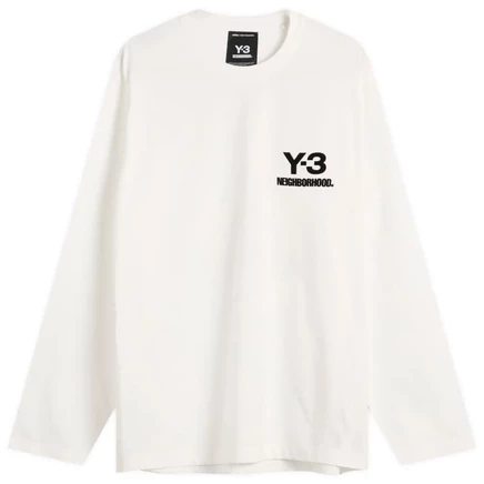 Мужская футболка Y-3 x NBHD с длинными рукавами, белая