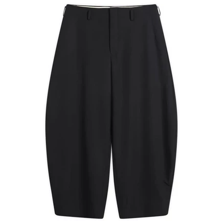 Шерстяные брюки Comme des Garçons Homme Plus с широкими штанинами