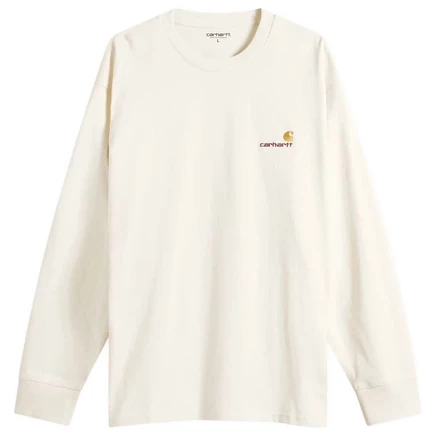 Футболка с американским принтом Carhartt WIP с длинным рукавом