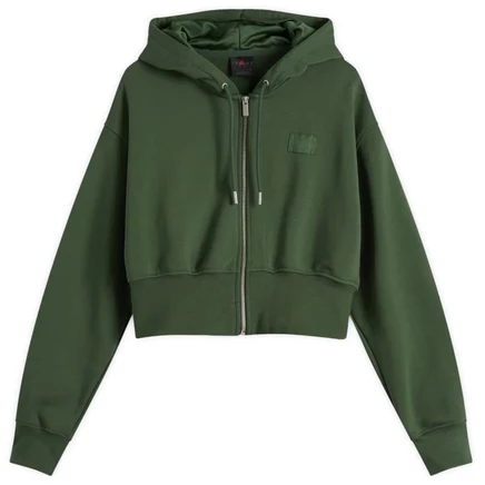 Мужское худи Air Jordan Flight Fleece, укороченное, зеленое