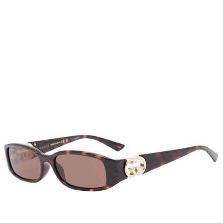 Женские солнцезащитные очки Gucci Hailey, коричневые