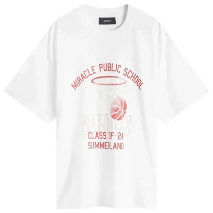 Мужская футболка Nahmias Basketball Boxy, белая
