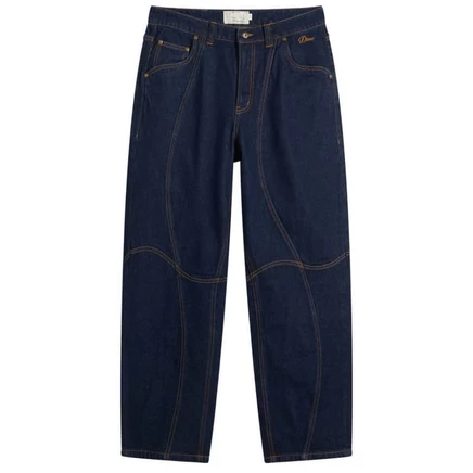 Мужские джинсы Dime Classic Baggy широкого кроя, индиго