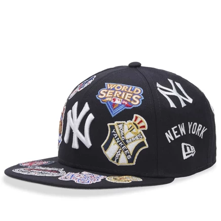 Мужская кепка New Era 59Fifty Image New York Yankees, синяя