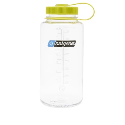 Бутылка nalgene 1 л wide mouth tritan, прозрачная/зеленая