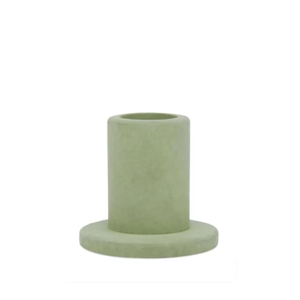 Подсвечник HAY Concrete Tube бетон, пыльно-зеленый
