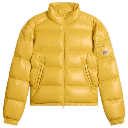 Мужская куртка Moncler Levitha укороченная, желтая