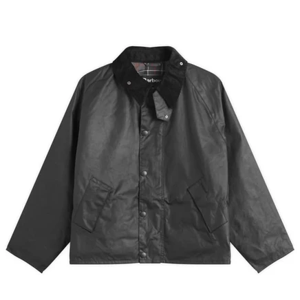 Мужская вощёная куртка Barbour OS Transport, черная