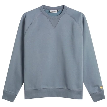 Толстовка Carhartt WIP Chase с капюшоном cozy blue & gold
