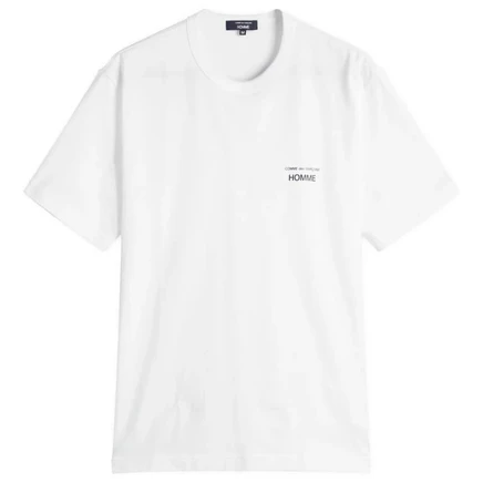 Мужская футболка Comme des Garcons Homme Logo, белая