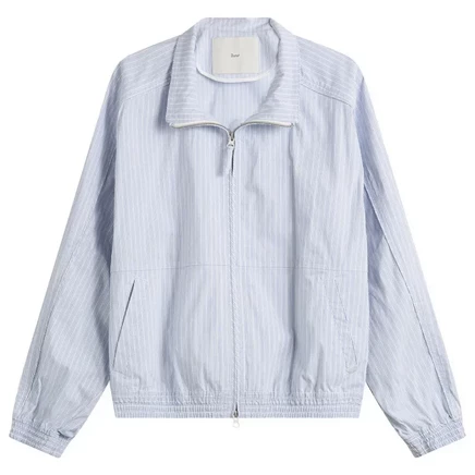Мужская куртка Harrington Dunst Light, светло-голубая в полоску