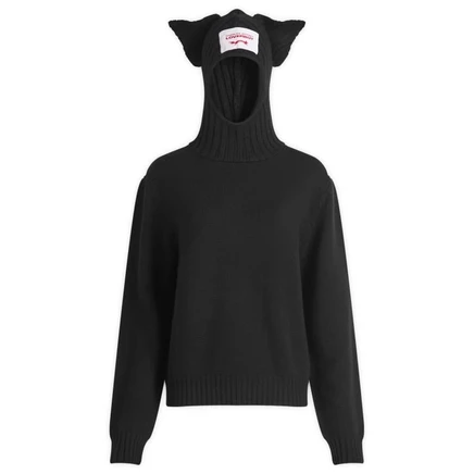 Джемпер Charles Jeffrey Loverboy с балаклавой, черный
