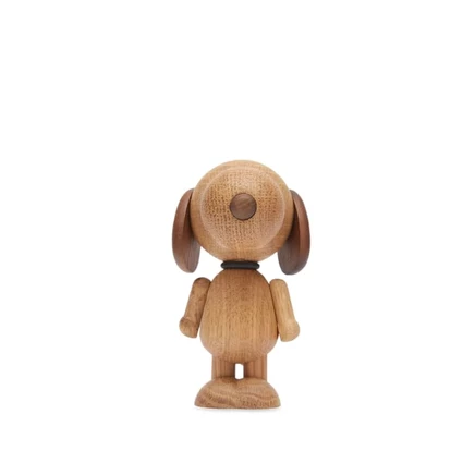 Фигурка Boyhood Peanuts x Snoopy Mini из массива дуба с подвижными руками, дымчатый дуб