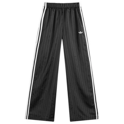 атласные брюки adidas с широкими штанинами