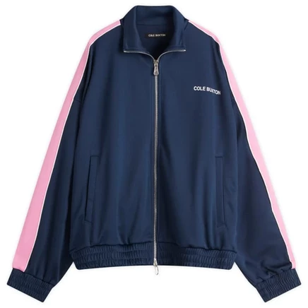 Спортивная куртка Cole Buxton с контрастной лентой blue & pink