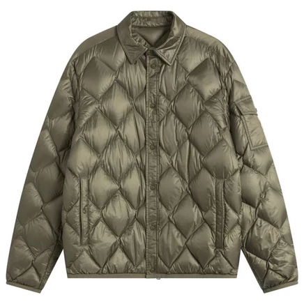 Куртка-рубашка Moncler Moulleau из переработанного материала Rip-Stop green