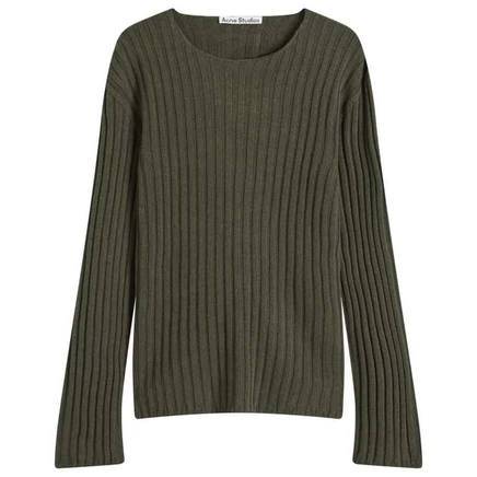Мужской джемпер Acne Studios Kartic, хлопок, зеленый