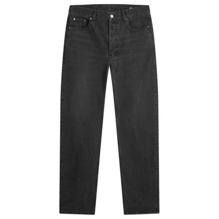 Мужские джинсы saint laurent loose straight, черные