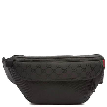 Мужская поясная сумка Gucci Nylon GG, черная