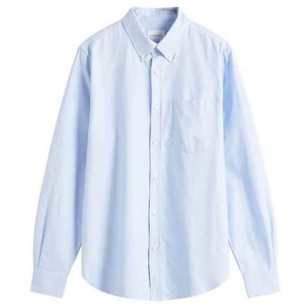 Мужская рубашка Norse Projects Standard Oxford, голубая