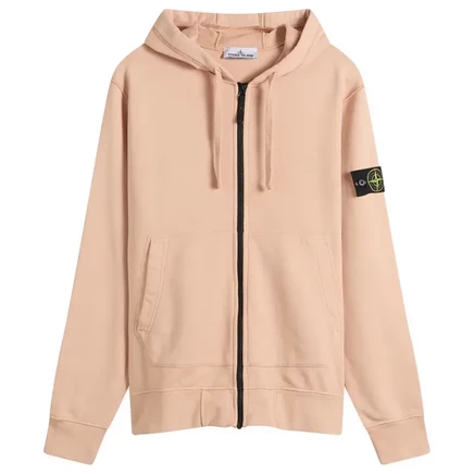 Мужское худи Stone Island, мелово-розовое