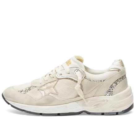 Мужские кроссовки Golden Goose Running Dad, бело-серые