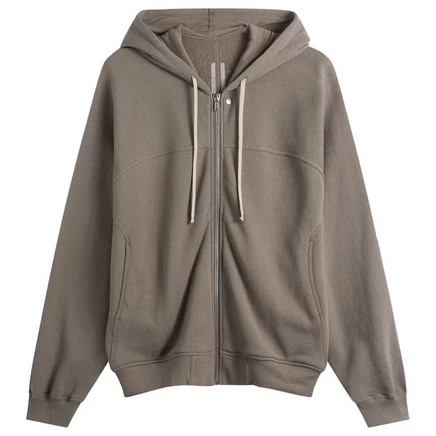 Мужское худи rick owens slouchy zip, пыльно-бежевое