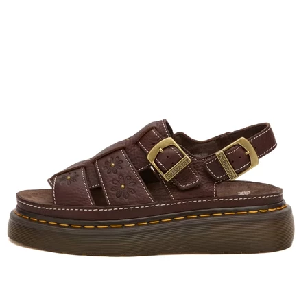 Женские сандалии dr. martens wrenlie open fl, коричневые