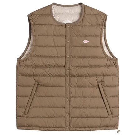 Мужской жилет Danton Inner Down Crewneck, оливковый