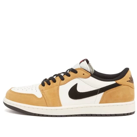 Кроссовки Air Jordan 1 в стиле ретро с низкой посадкой sail, harvest & red